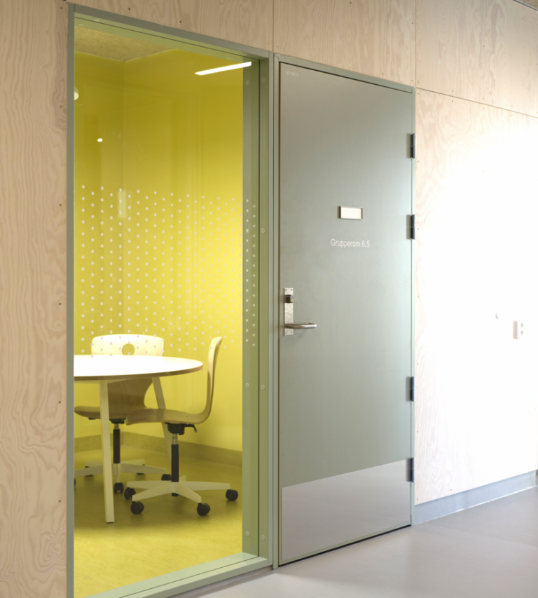 Glasfelt med brand- og lydkrav